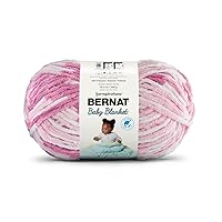 Bernat BABY BLANKET BB Pink Dreams Yarn - 1 Pack of 10.5oz/300g - Polyester - #6 Super Bulky - 220 Yards - Knitting/Crochet