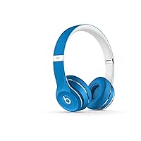 Beats Solo2 On-Ear Headphone Luxe Edition (WIRED, Not Wireless) (Renewed) - Blue