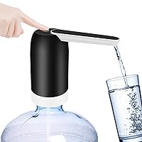 Portable Water Bottle Pump, Universal Bottle Electric Water Dispenser with Switch and USB Charging, for Camping, Kitchen, Workshop, Garage