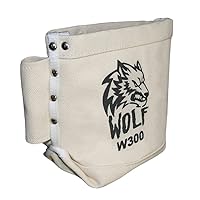Wolf Canvas Tool Pouch, Tunnel Belt Loop, Bull Pin Loops & Bolt Bag Tote | Tradesman, Ironworker