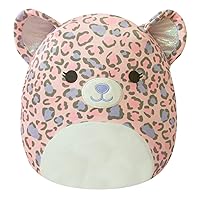 Squishmallows Original 12-Inch Dallas Pink and Purple Leopard - Medium-Sized Ultrasoft Official Jazwares Plush