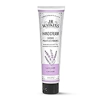 Natural Moisturizing Hand Cream, Hydrating Hand Moisturizer with Shea Butter, Cocoa Butter, and Avocado Oil, USA Made and Cruelty Free, 3.3oz, Lavender, Single