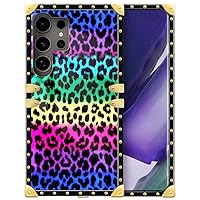 Compatible with Samsung Galaxy S24 Ultra Case,Colorful Leopard Print for Women Girls Exquisite Patterns Soft TPU Shockproof Protective Phone Case for Samsung Galaxy S24 Ultra 6.8-inch