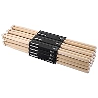 EXCEART 1 Pair 5A Drum Sticks Carbon Fiber Drumsticks Percussion Instrument Supplies for Student Adult Black 
