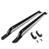 Pair of Mild Steel Black Truck Side Bar Rail Compatible with Silverado/Sierra 5.5ft Short Bed Cab