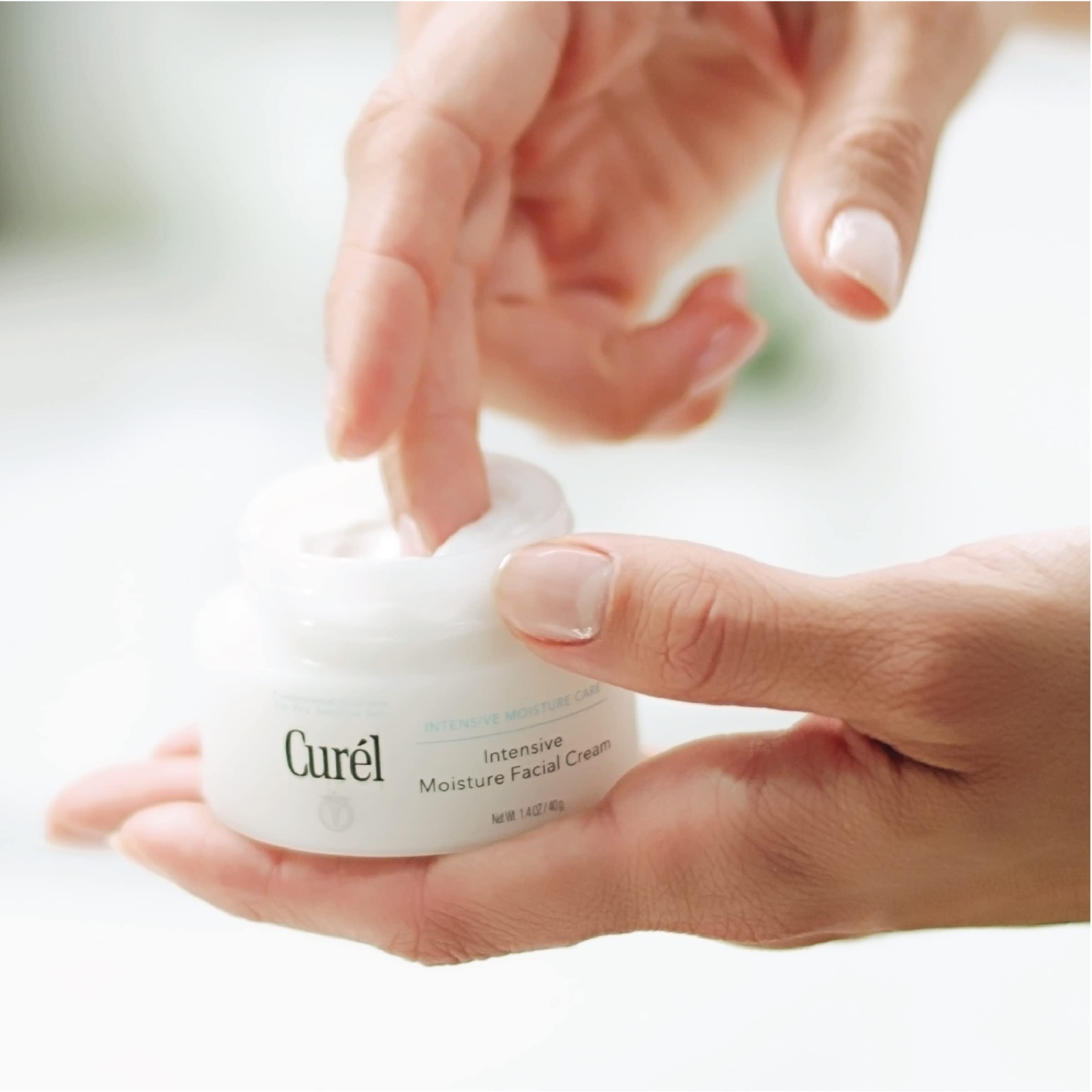 Curel Japanese Skin Care Intensive Face Moisturizer Cream, Face Lotion for Dry to Very Dry Sensitive Skin, For Women and Men, Anti-Aging Fragrance-Free Anti-Wrinkle Japanese Skin Care, 1.4 oz