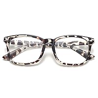 COASION Clear Glasses for Women Men Square Frame Fake Non-prescription Eyeglasses