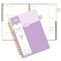 2024 Weekly and Monthly Planner, AIMPEAK 2024 Weekly Planner with Tabs, Jan. 2024 - Dec. 2024, 2024 Daily Planner with Spiral Binding, Inner Pocket, Pen Loop, Daily Organizer, Purple, 5.5