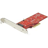 StarTech.com M2 PCIe SSD Adapter - x4 PCIe 3.0 NVMe / AHCI / NGFF / M-Key - Low Profile and Full Profile - SSD PCIe M.2 Adapter (PEX4M2E1)