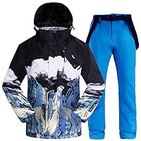 Unisex Ski Suit - Winter Outdoor Windproof Waterproof Snowboarding Set for Men and Women