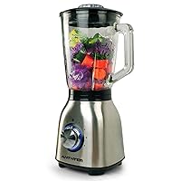 Professional Plus Blenders For Kitchen, 950W Motor Blender with Stainless Countertop, 50 Oz Glass Jar, Ideal for Puree, Ice Crush, Shakes and Smoothies