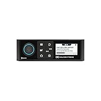 Marine Single-DIN Size Waterproof AM/FM Bluetooth Powersports Stereo 200 Watt Radio with Built-in 4 Zone LED Controller
