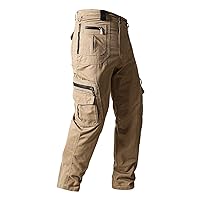 Cargo Pants Men,Plus Size Casual Long Work Pant Drawstring Stretch Elastic Wasit Multi Pocket Trousers