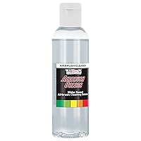 U.S. Art Supply Airbrush Cleaner, 4-Ounce Bottle - Fast Acting Cleaning Solution, Quickly Remove Water-Based Acrylic Paint, Watercolor, Makeup, Inks - Clean Clogged Airbrushes, Brushes, Artist Tools