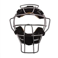 Champion Sports Lightweight Umpire Face Mask - Durable, Premium Construction Umpire Face Mask - Extended Guards/Adjustable Harness - Adult Size - Black