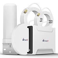 Cell Phone Signal Booster with 2 High Gain Indoor Antennas for Multi-Room, Outdoor Omni Antenna Up to 10000 Sq Ft Cellular Repeater kit, Support Most U.S. Carriers |FCC Approved