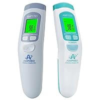 Amplim Deluxe HSA FSA No Touch Forehead Thermometer for Babies and Adults | Bundle Pack