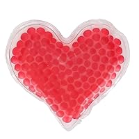 Heart Shaped Hot Cold Compress Ice Pack Pain Relief Home Beauty Salon Gel Bead Pack, for Pain Relief, Wisdom Teeth Breastfeeding Tired Eyes Face Headache Sports Massage (M)
