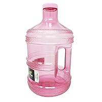 1 Gallon Leak-Proof BPA Free Reusable Plastic Drinking Water Big Mouth Bottle Jug Container with Holder Drinking Canteen