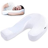 Pillow for Side Sleeper Body Pillow for Adults Memory Foam Pillow with U-Shaped Contoured Support for Neck, Back, and Shoulder Pain Relief with Removable Washable Cover (Upgraded Version)