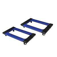 Olympia Tools Plastic Furniture Dolly for Moving with 2000 LB Capacity, 18 x 30 in, Fully Assembled (Two Packs)