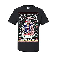 “Its Not Christmas Until Hans Gruber Falls from Nakatomi” Ugly Christmas Sweater T-Shirt