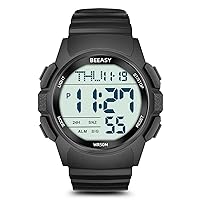 Mens Digital Sports Watch Waterproof with Stopwatch Countdown Timer Alarm Mode Dual Time Watch for Men