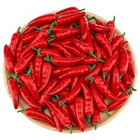 30pcs Mini Artificial Chinese Red Pepper Fake Chili Vegetable Home Kitchen Food Toy Decoration