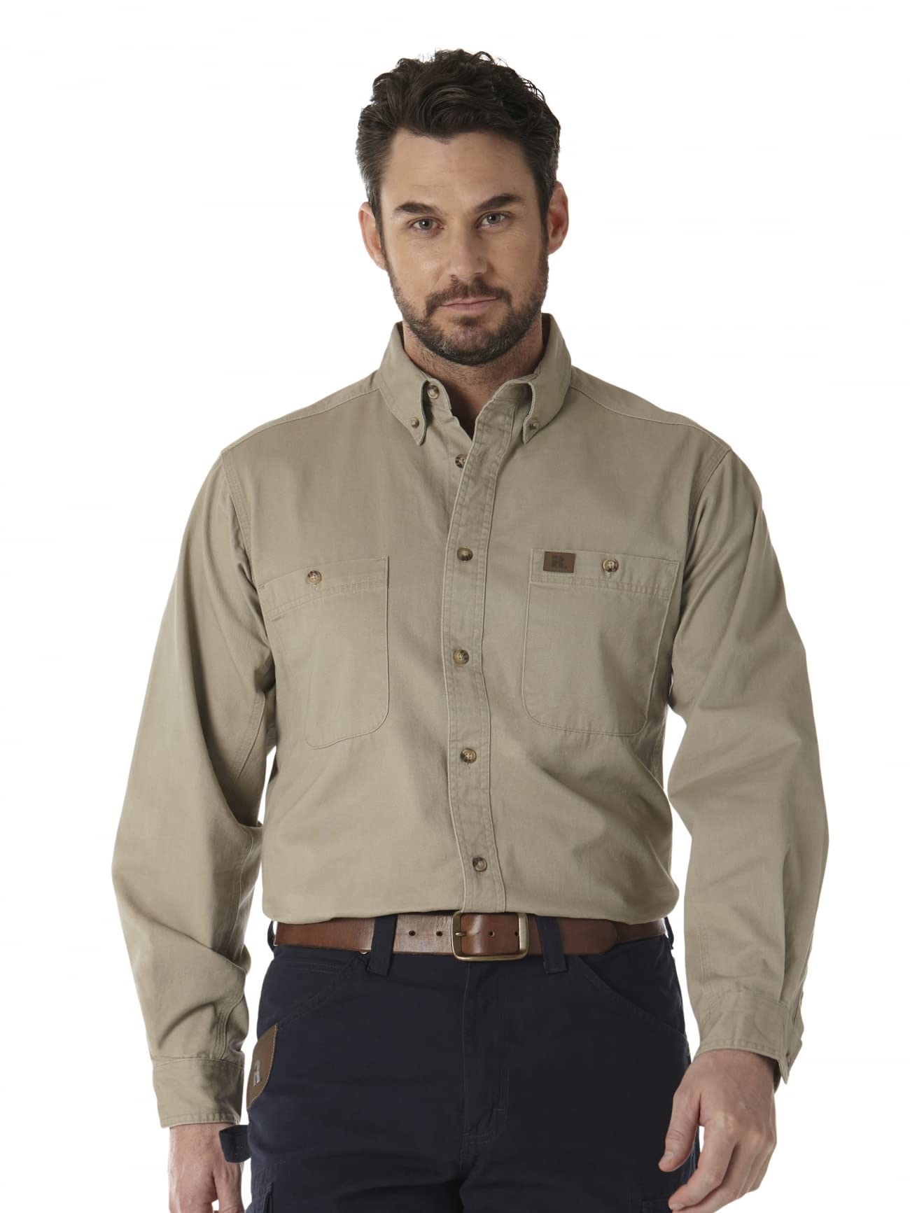 Buy Wrangler Riggs Workwear Men's Logger Twill Long Sleeve Workshirt ...