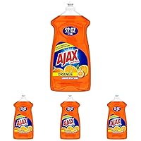 Ajax Triple-Action Dishwashing Liquid, 52 Oz, Orange (Pack of 4)