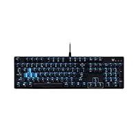 Predator Aethon 300 Mechanical Gaming Keyboard: Cherry MX Blue Switches - 100% Anti-Ghosting - 104 Key Teal Blue Backlight with 10 Lighting Effects
