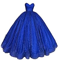 Strap Quinceanera Dresses for Juniors Glitter Prom Party Ball Gown