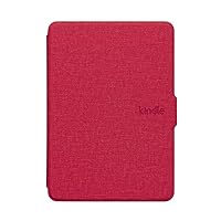 Kindle Paperwhite 5 11Th Gen 2021 Fabric Cover Kindle Paperwhite 6.8 Inch Ebook Reader with Auto Wake Up Durable Dust Cover,Red