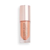 Makeup Revolution, Shimmer Bomb Lip Gloss, Infused With Vitamin E, Shimmery Finish, Available In 6 Shades, Starlight, 4.5ml