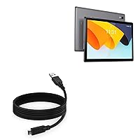 BoxWave Cable Compatible with BYYBUO SmartPad A10 Tablet (10.1 in) - DirectSync - USB 3.0 A to USB 3.1 Type C, USB C Charge and Sync Cable - 6ft - Black