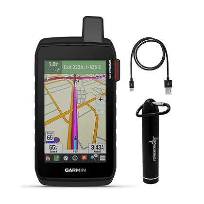 Wearable4U - Garmin Montana 700i Rugged GPS Touchscreen Navigator with inReach Technology with Included Ultimate E-Bank Bundle