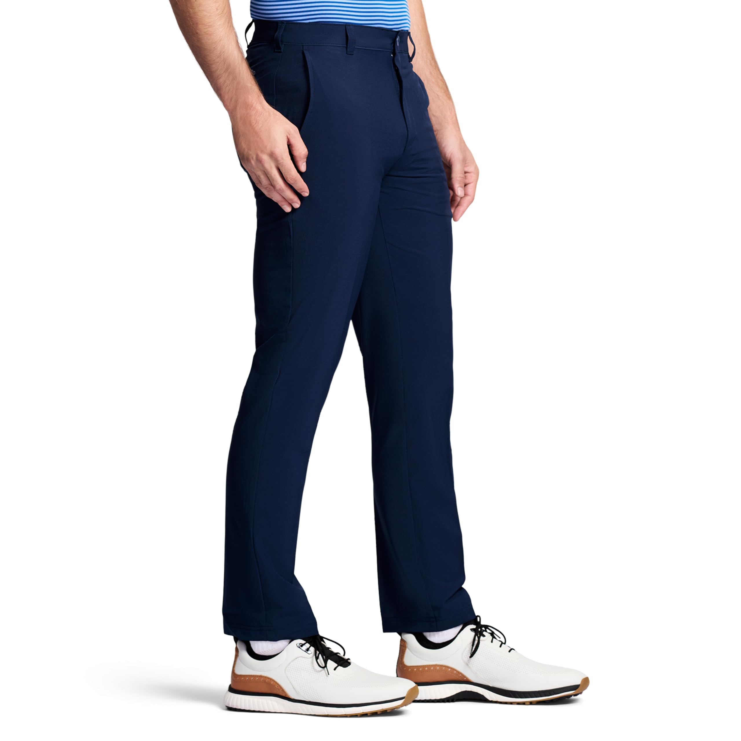 IZOD Men's Golf Swingflex Straight-fit Flat-Front Pants