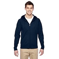 PF93 Adult Sport Tech Fleece Full-Zip Hooded Sweatshirt - JNavy44; Extra Large