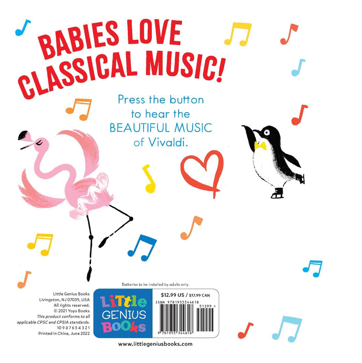 Baby Vivaldi: A Classical Music Sound Book (With 6 Magical Melodies) (Baby Classical Music Sound Books)