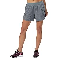 KORSA Women's 5-inch Athletic Workout Shorts with Multiple Zip Pockets, Brief Liner for Running, Gym, Yoga, Casual | Embrace