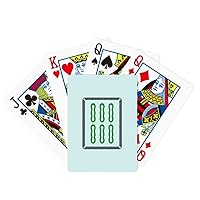 Mahjong Bamboo Bar 6 Tiles Pattern Poker Playing Magic Card Fun Board Game