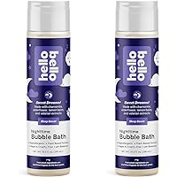 Hello Bello Nighttime Bubble Bath - Gentle Hypoallergenic Tear-Free Formula for Babies and Kids - Vegan and Cruelty-Free - Sleep Sweet Scented - 10 fl oz (Pack of 2)