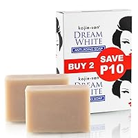 Kojie San Dream White Soap, Brightens and Reduces the Appearance of Aging - 2 Bars, 65 Grams per Bar - Anti-Aging Skin Care