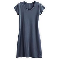 Women's Organic All-Cotton Scoop Neck T-Shirt Dress