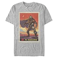 STAR WARS Big & Tall Mandalorian Poster Men's Tops Short Sleeve Tee Shirt