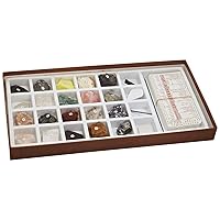 Geosciences Industries-92373 Mineral Identification Kit, Rock Samples for Studying Geology and Earth Science (Set of 20)