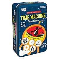Scholastic Time Machine Travel Card Game in Tin Educational Historical Events for Ages 8 and up