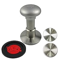 The Force Tamper Automatic Impact Coffee Tamper Extend Set-Silver Handle (Jelly, 58.50mm)