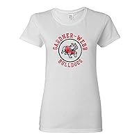 NCAA Distressed Circle Logo, Team Color Womens T Shirt, College, University