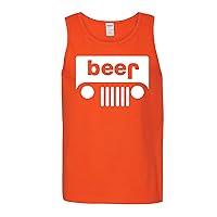 White- Beer Funny Drinking Mens Tank Top